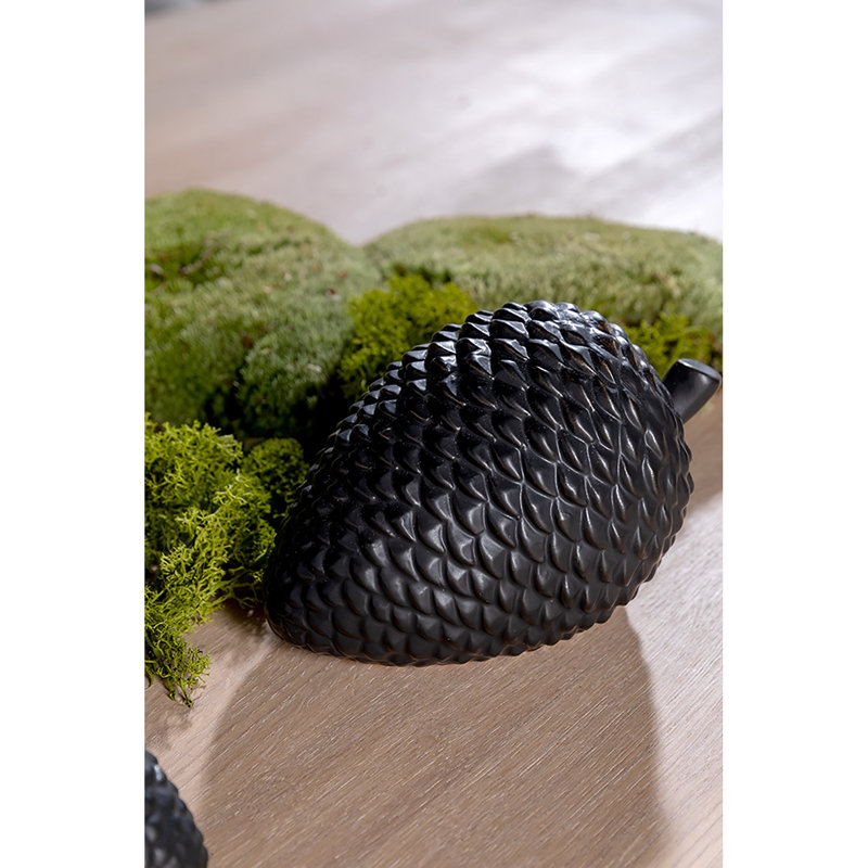 Cônes de décoration coniques, H 3,54 po x l 5,12 po x P 3,54 po, Noir