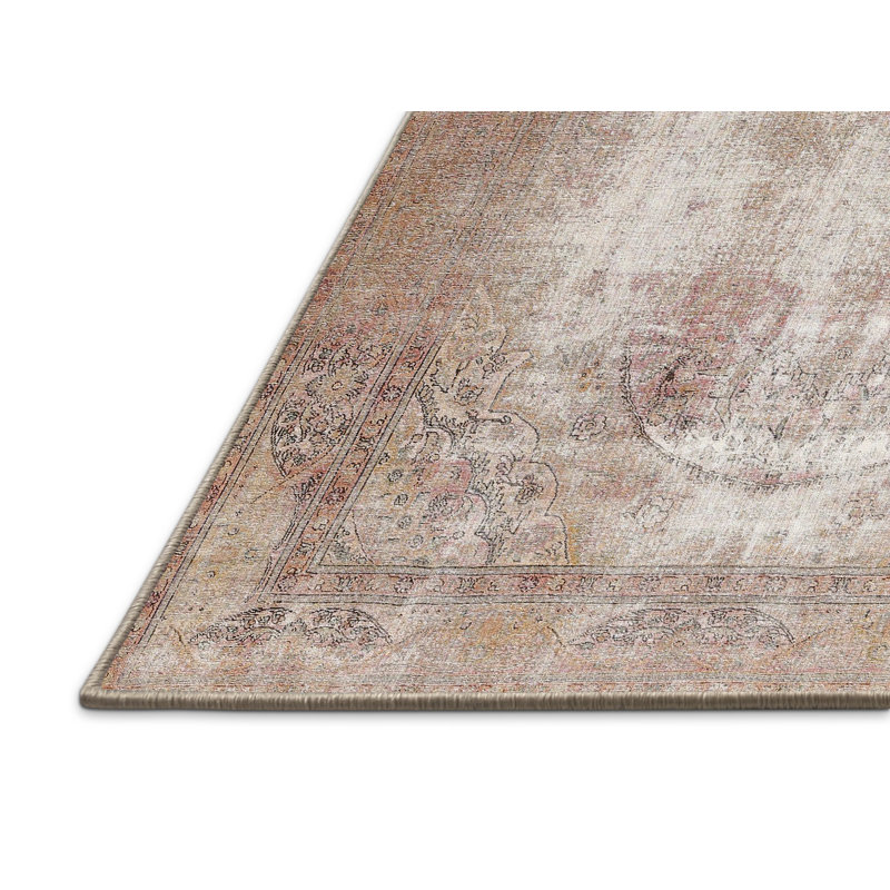 Tapis oriental beige / rose clair, Rectangle 7 pi x 10 pi