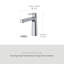 Nibi Single Handle Lavatory Faucet with Top Handle-1505267981