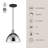 Chroma 1 - Light Black LED Single Pendant-64112497-64112495
