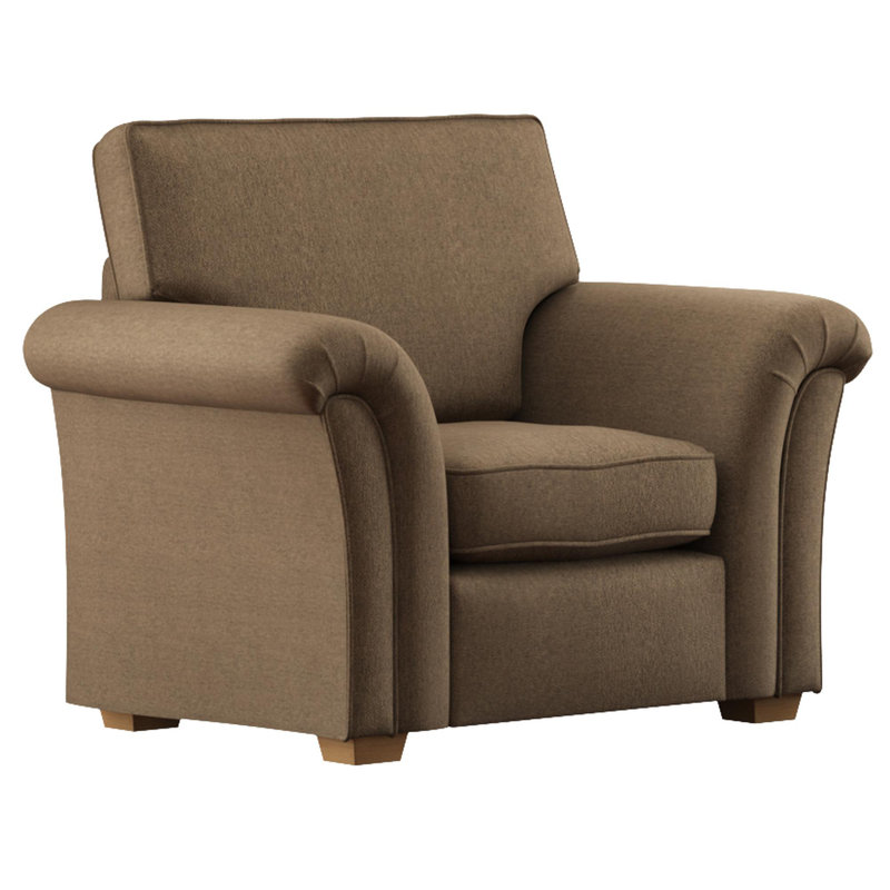 Upholstered Armchair, Nutmeg