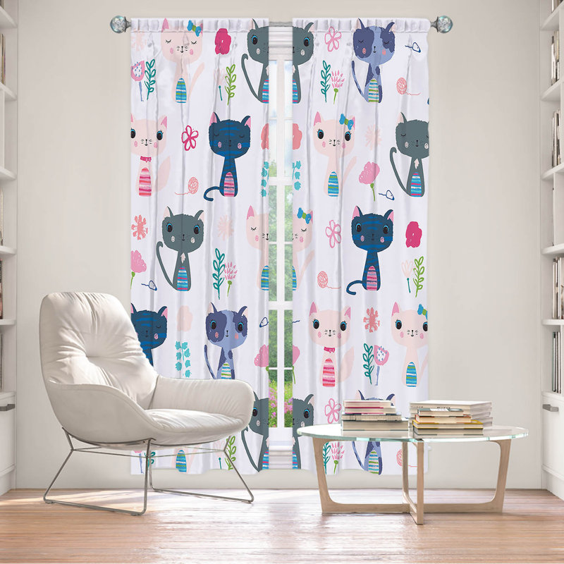 Paire de rideaux obscurcissant en polyester Ellasyn, L 20 po x L 82 po
