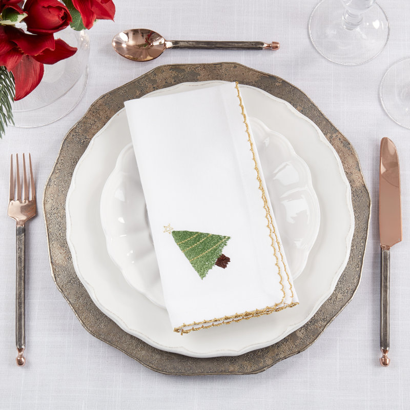Ensemble de 4 serviettes de table Evergreen Elegance