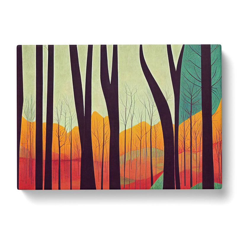 Excellent Abstract Forest - Wrapped Canvas, 35cm H x 50cm W x 3cm D