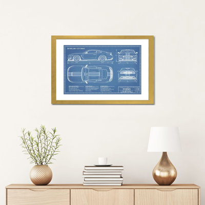 GT350 Shelby (2015-2019) Blueprint-impression de dessin