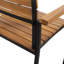 Chaise pour l'extérieur - et noir, bois, meubles de patio de cour arrière élégants et élégants Modern Chic
