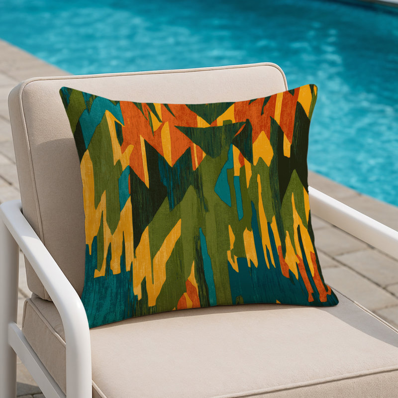 Lush Escapade Indoor And Outdoor Pillow, Square 18"
