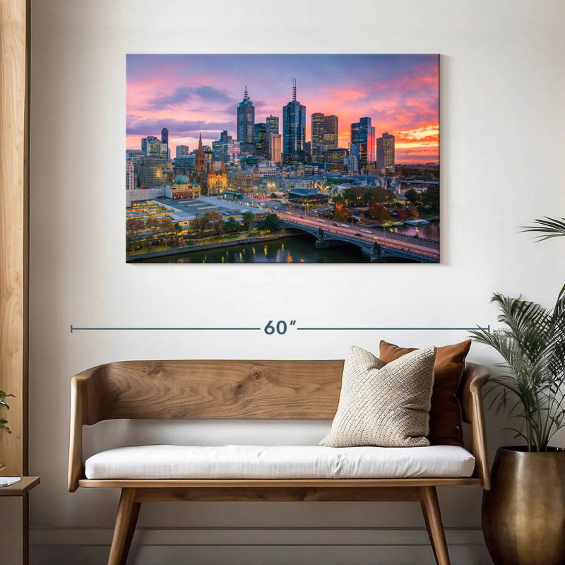 Siréci, crépuscule de Melbourne, H 30 po x l 45 po