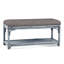 Summer Retreat Wicker Shelf Storage Bench-71425204-71425234