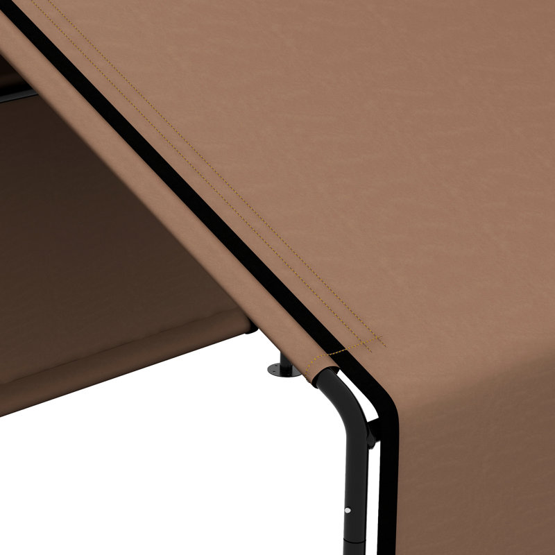 Abri pour animaux de compagnie - Compact et portable pour l'extérieur, structure brune