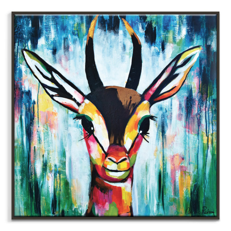 Amira Rahim - Print on Canvas, Black, 61cm H x 61cm W