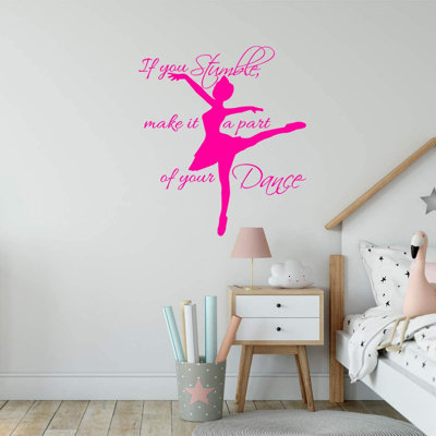 Décalcomanie murale «If you stumble Make it a part of your Dance Studio»