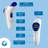 Bluestone Infrared Digital Thermometer - Smart Touchless Easy to Read Temperature Gun with One Second Display - Fast Accurate Results