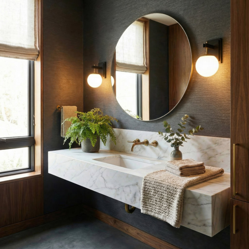 Éclairage pour salle de bain 1 lumière Allie, noir / laiton satiné, Noir / laiton satiné