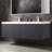 Annaliya 60" Floating Double Sink Bathroom Vanity – Wall-Mounted Wood Cabinet with Acrylic Top, Soft-Close Storage & Fluted Front Design-579329578