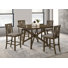 Kiser 5-piece 47-inch Counter Height Dining Set Brown
