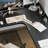Modern and simple black L-shaped corner desk-2144309094-2144309093