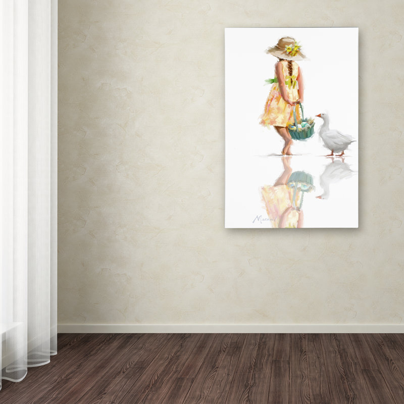 «Goose de Pâques» par Armand - reproduction sur toile, H 19 po x l 12 po x P 2 po