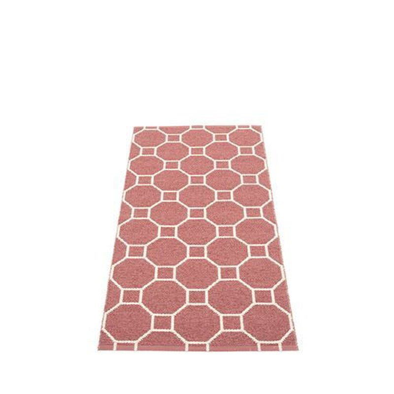 Tapis rose / ivoire Rakel, Tapis de couloir 2 pi 3 po x 5 pi