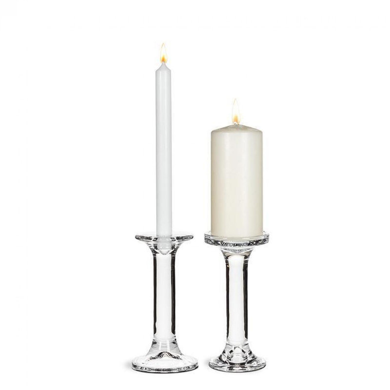 Simple Pillar/Taper Candle Holder, 7" H x 3.5" W x 3.5" D