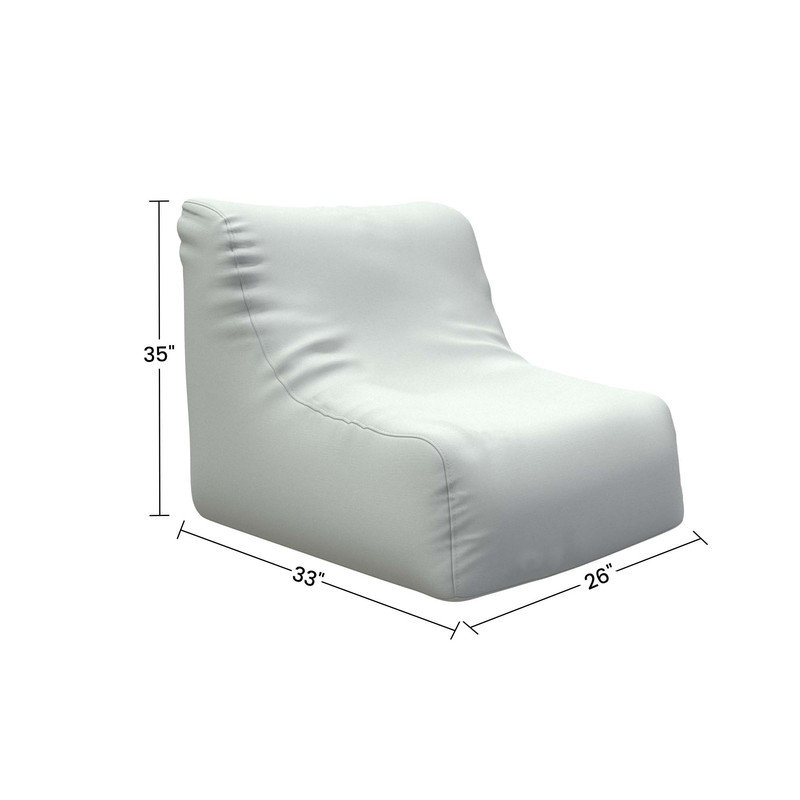 Sunbrella Bean Bag Lounger Cover (Bag Only), #N/A, Canvas Tangerine Sunbrella®