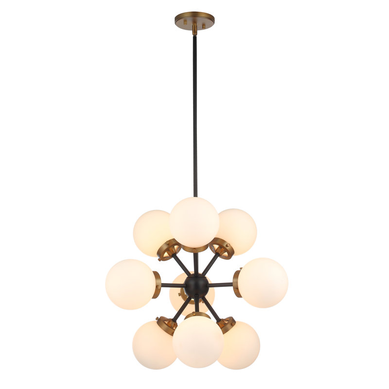 Lustre sphérique Spoutnik à 9 lumières