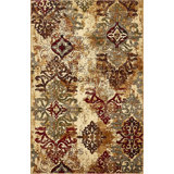Eelijah Abstract Red/Cream Area Rug