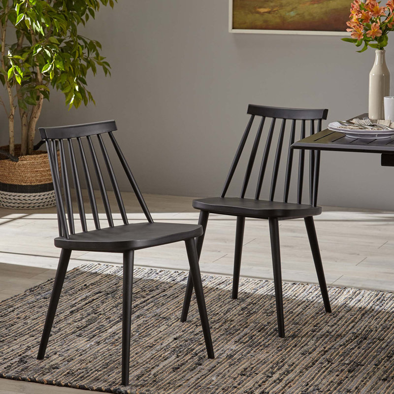 Chaises de salle à manger Farmhouse, Noir