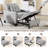 31.7" Wide Upholstered Convertible Sleeper Accent Chair Bed Chaise Lounge Chair Armchair-480575022
