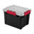 Sterilite 5 Gal Gasket Box, Stackable Storage Container with Lid, Black, 18 Pack-138097231-138097232