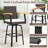 2 PCS Outdoor Rattan 360 degree Swivel Bar Stool w/ Removable Cushion Footrests-971476596