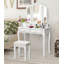 Ensemble coiffeuse avec tabouret et miroir Doursounian-2097351711