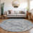 Machine Washable Indoor/Outdoor Xhevrie Blue Rug-1718753784