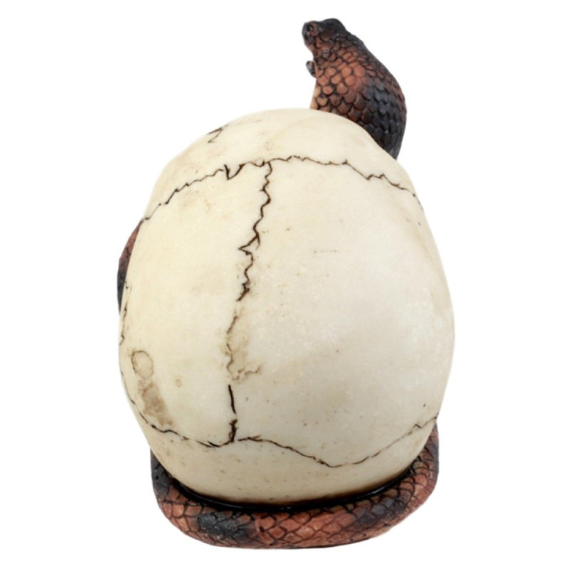 Figurine de crâne uraeus cobra égyptienne Danwood