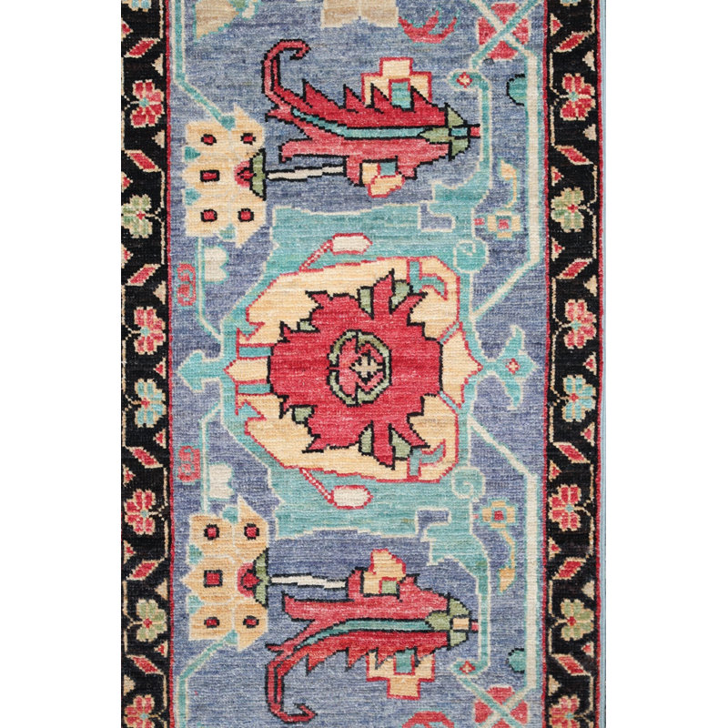 Mazar One-of-a-Kind Rectangle 10' X 13'10" New Age Area Rug Blue