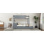 Lit superposé double avec lit gigogne simple, rangement et bureau-2065255536-2065255538