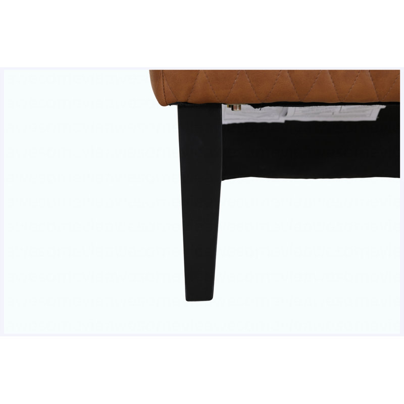 Faux Leather Accent Chair