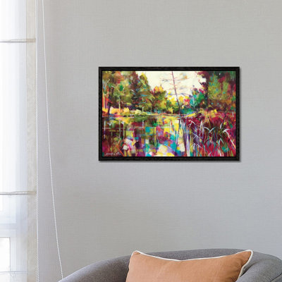 Soudley Ponds by Doug Eaton - Painting on Canvas