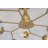 40.5" Modern Gold 12-Light Chandelier, E26 Bulbs Included