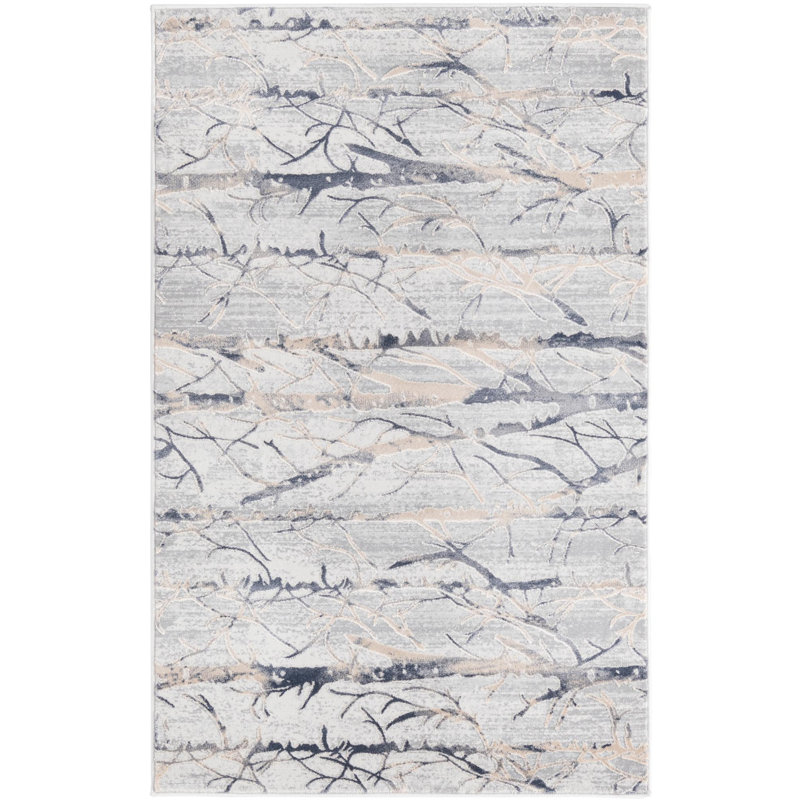 Sageville Floral Indoor Rug, Rectangle 3'3" x 5'3"
