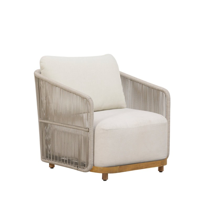Chaise avec accoudoirs Alpine, Beige