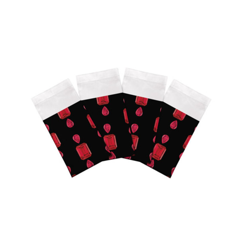 Gem Cotton Blend Square Napkins, Black