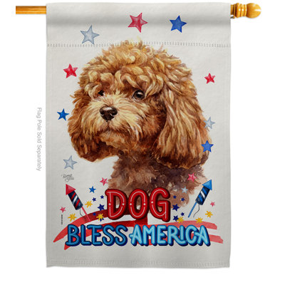 Double Sided 40'' H x 28'' W Polyester Animal House Flag