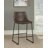 Dorielle Upholstered Counter Stool with Metal Frame-95352367