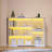 6-Shelf Modern Bookcase With Tri-color Sensor Light, Irregular Open Bookshelf-1277324384