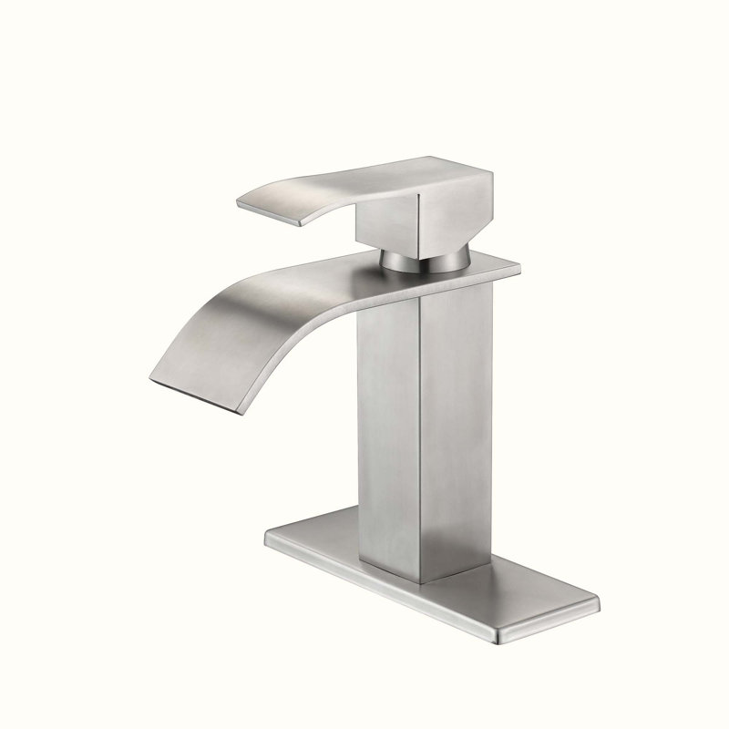 Single-Hole Single-handle Bathroom Faucet, Brushed Nickel