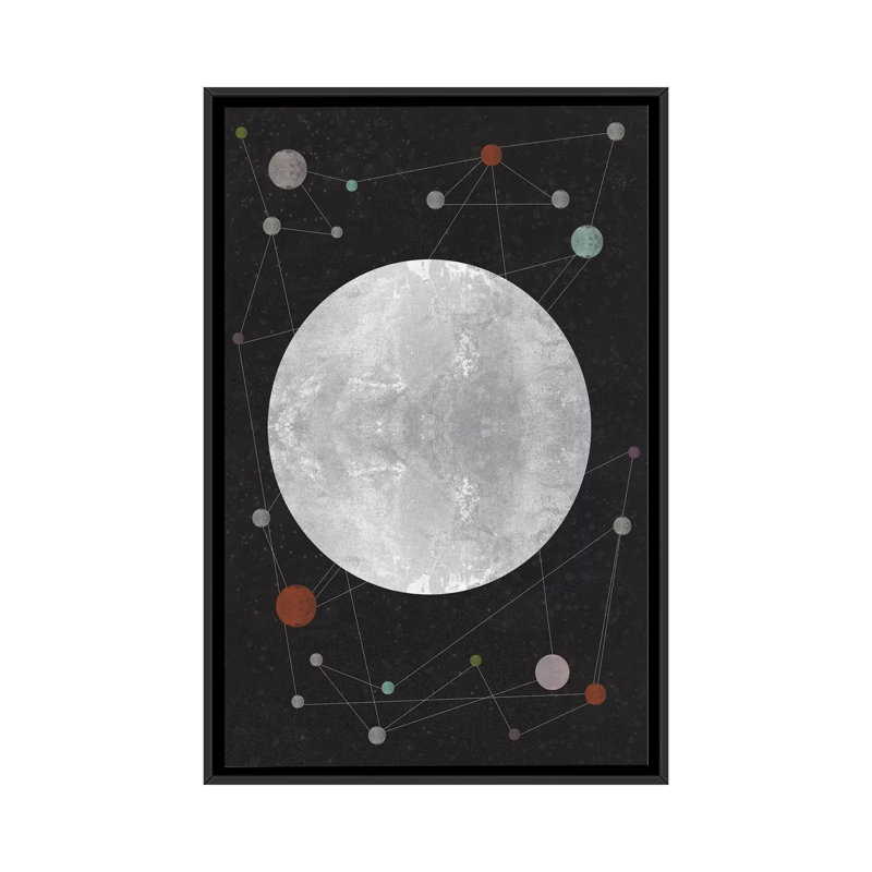 « unstellan inconnue », impression sur toile tendue, H 26 po x l 18 po x P 1,5 po, Toile avec cadre noir, Pas de tapis