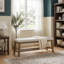 44.4" W Modern Upholstered Wooden Storage Bench-59290910