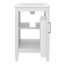 Meuble-lavabo de 20 po avec lavabo en céramique, armoire de salle de bain avec porte-étagères et porte à fermeture en douceur, tablette réglable en forme de U-1544605128