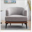 Fauteuil demi-tonneau moderne avec accoudoirs rembourrés-290685204